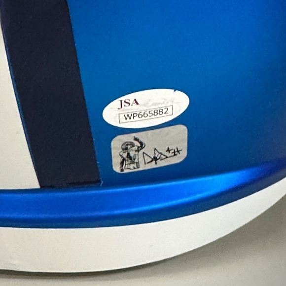 Dak Prescott Signed Full Size Helmet Dallas Cowboys #4 w JSA - Picture 6 of 8